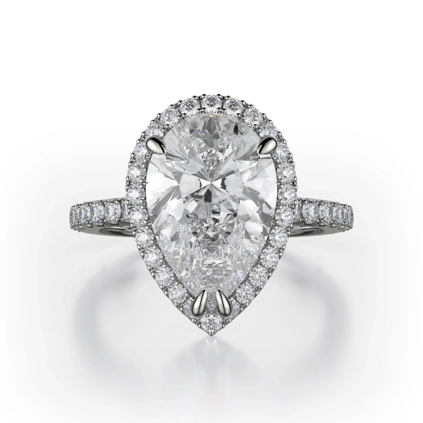 MICHAEL M Engagement Rings 18K White Gold Europa R320S-2PR R320S-2PR-WG