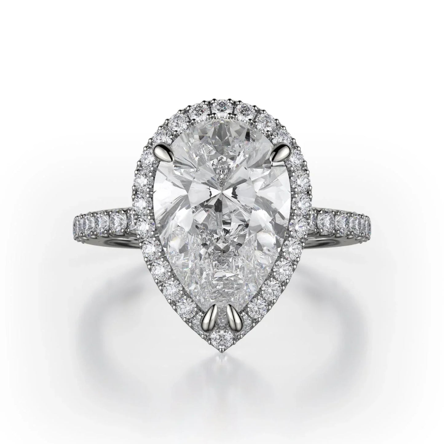 MICHAEL M Engagement Rings 18K White Gold Europa R320S-2PR R320S-2PR-WG