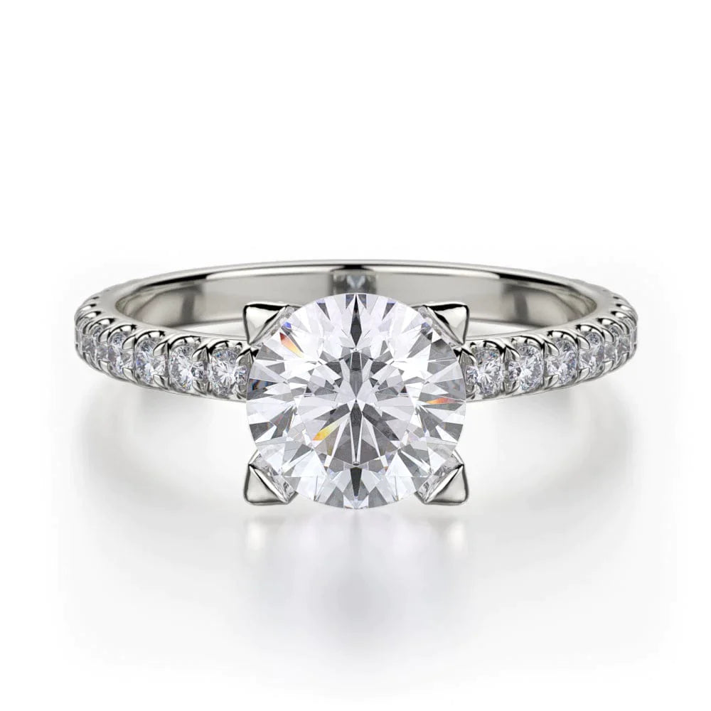 MICHAEL M Engagement Rings 18K White Gold Europa R371-1 R371-1WG