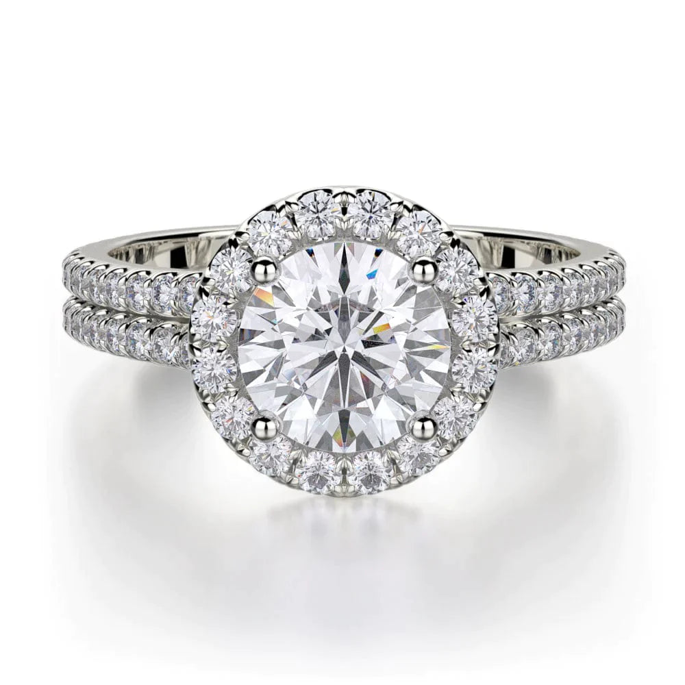 MICHAEL M Engagement Rings 18K White Gold Europa R490-1 R490-1WG