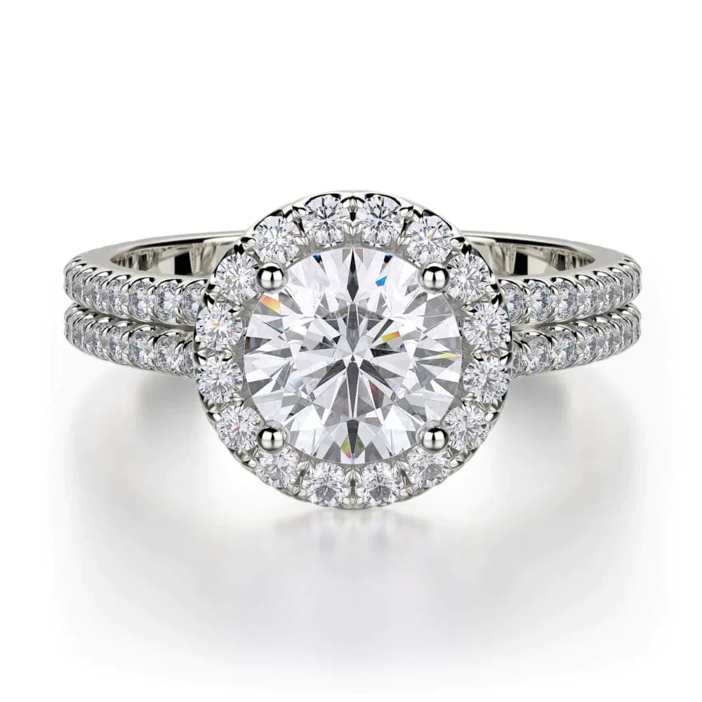 MICHAEL M Engagement Rings 18K White Gold Europa R490-1 R490-1WG