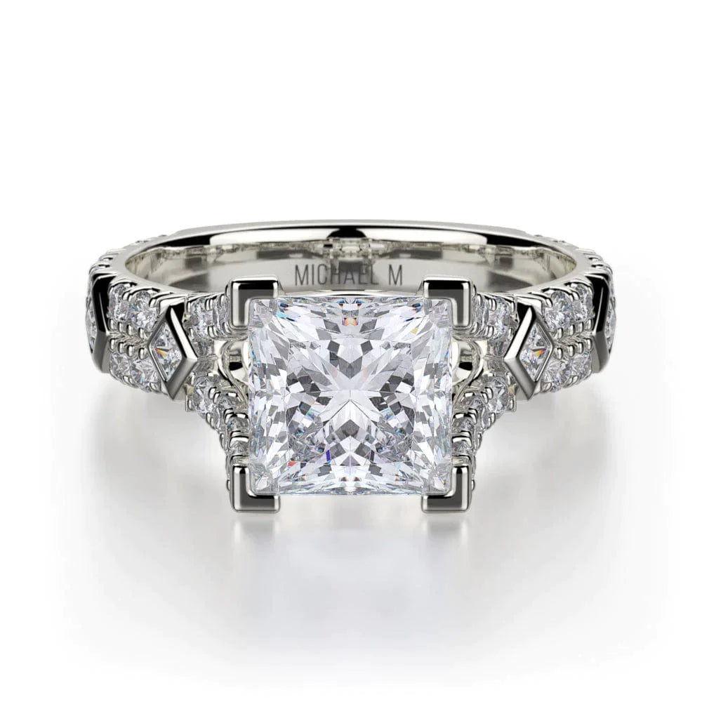 MICHAEL M Engagement Rings 18K White Gold Europa R511-1 R511-1WG