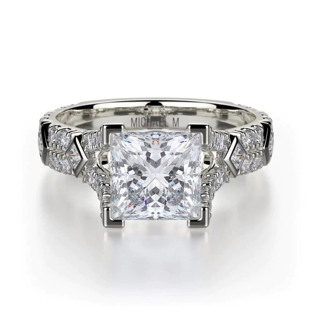 MICHAEL M Engagement Rings 18K White Gold Europa R511-1 R511-1WG