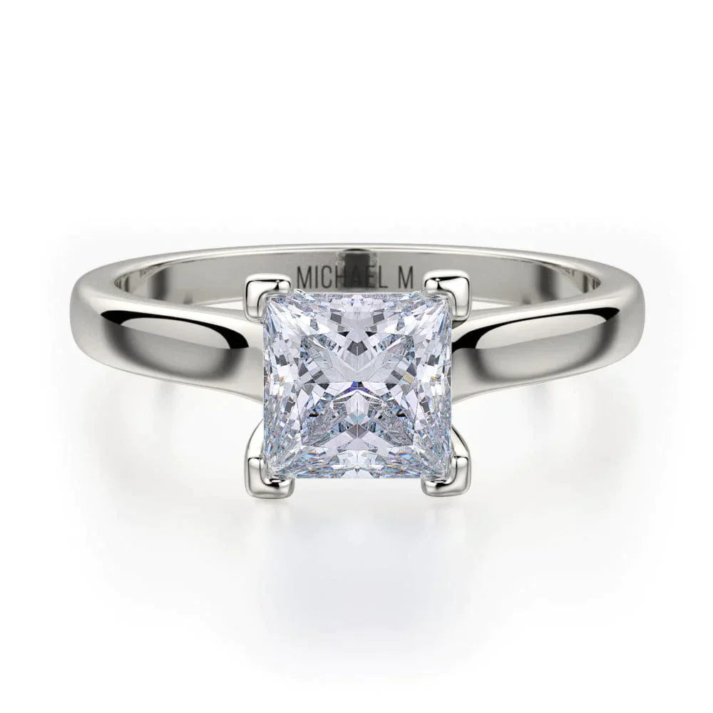 MICHAEL M Engagement Rings 18K White Gold Europa R524-1 R524-1WG