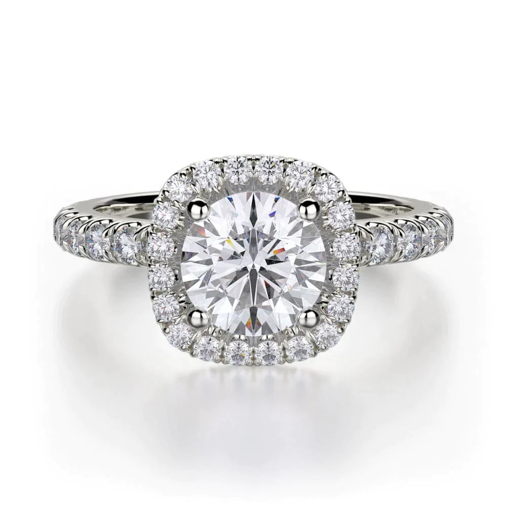 MICHAEL M Engagement Rings 18K White Gold Europa R536-1 R536-1WG