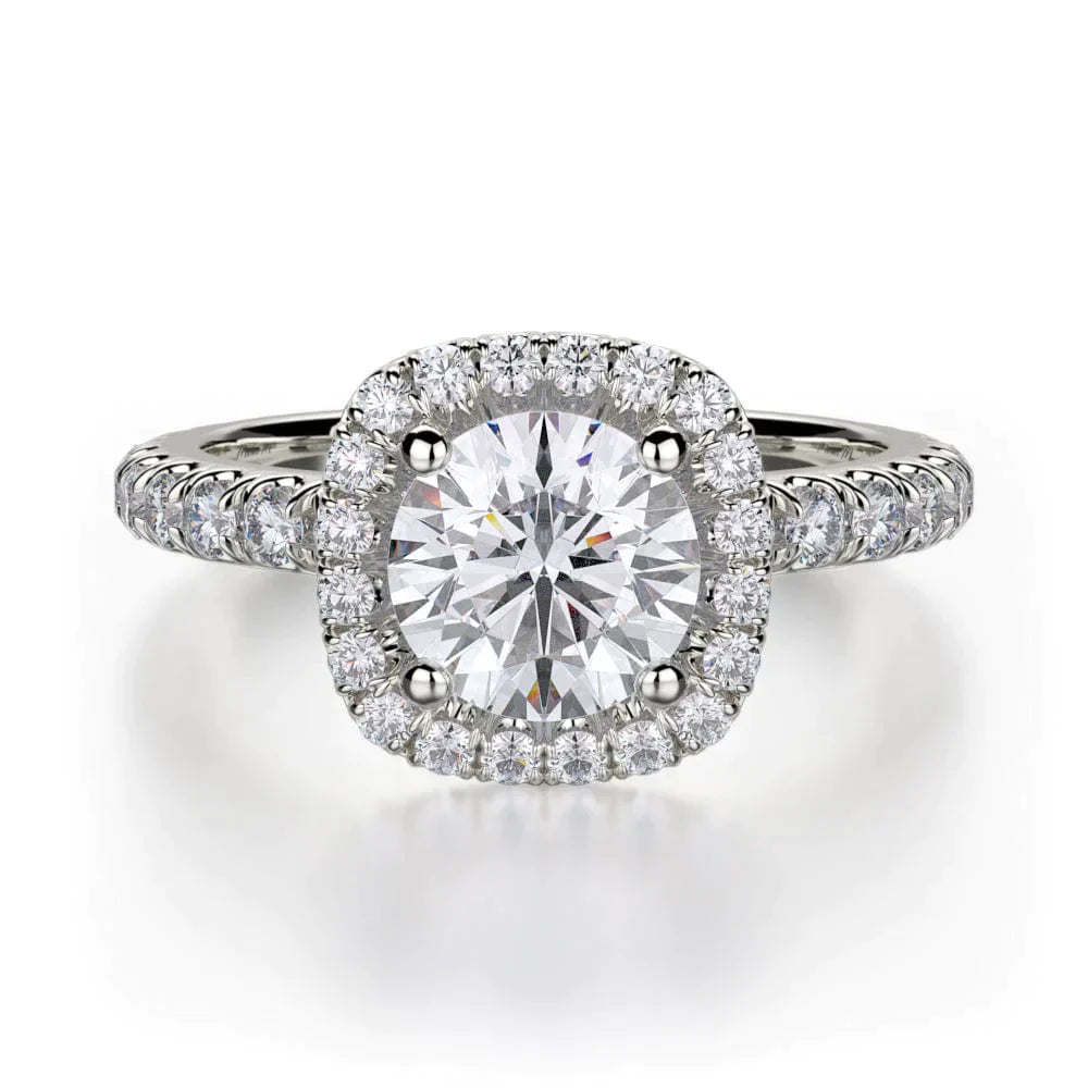 MICHAEL M Engagement Rings 18K White Gold Europa R536-1 R536-1WG