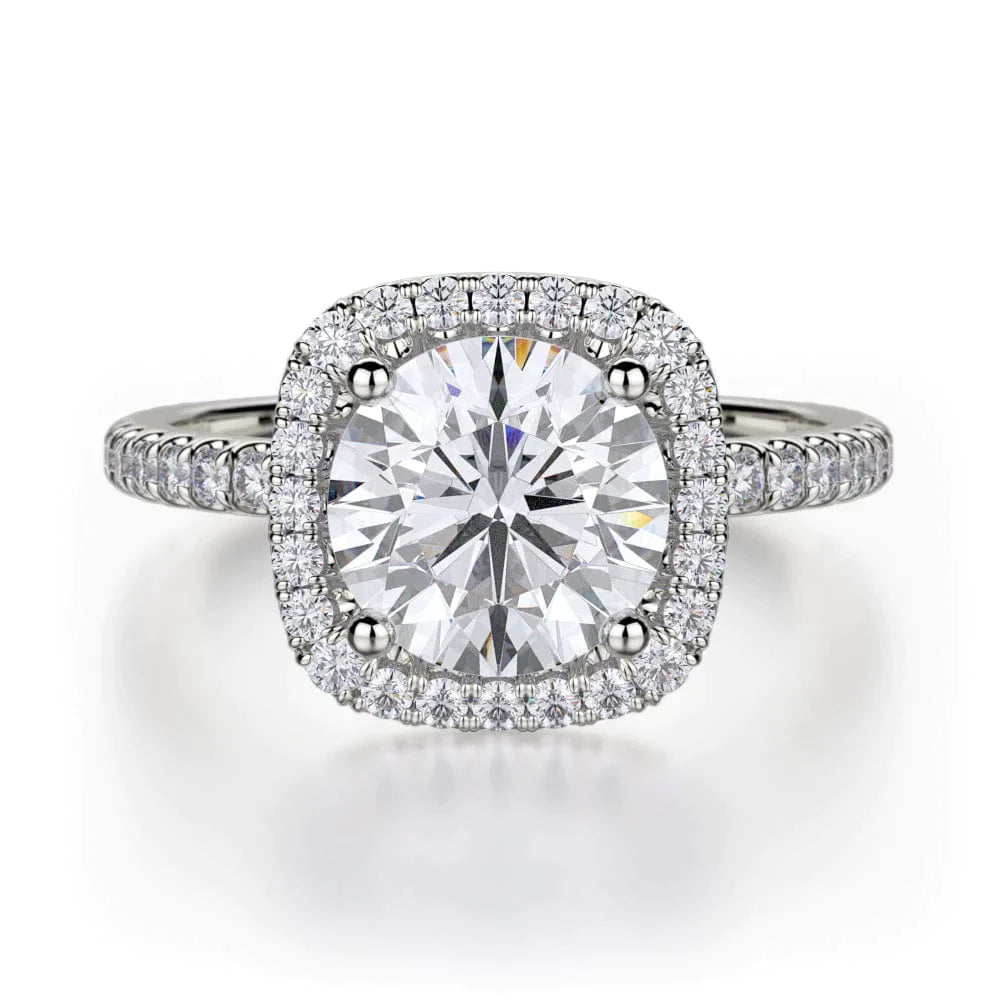 MICHAEL M Engagement Rings 18K White Gold Europa R536S-1.5 R536S-1.5WG