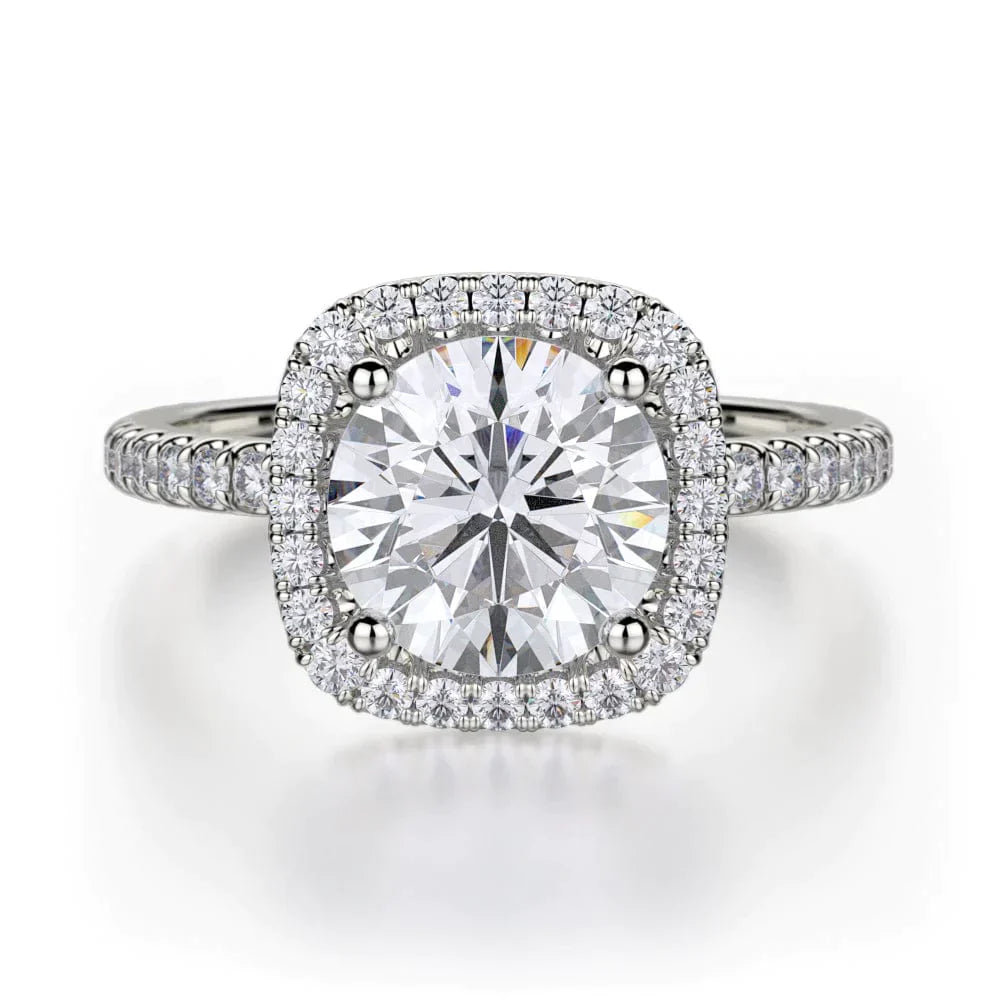 MICHAEL M Engagement Rings 18K White Gold Europa R536S-1.5 R536S-1.5WG