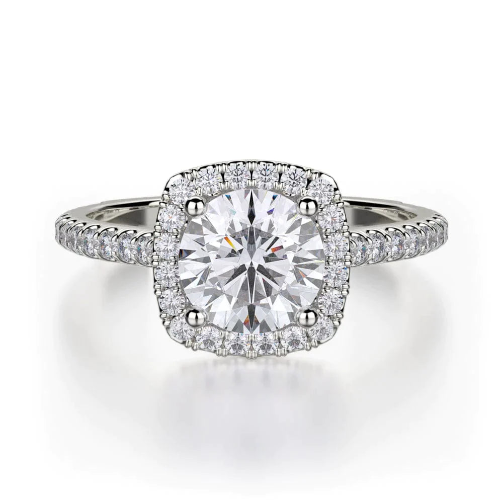 MICHAEL M Engagement Rings 18K White Gold Europa R539S-1 R539S-1WG
