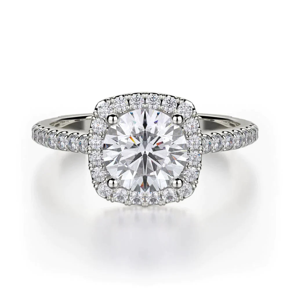 MICHAEL M Engagement Rings 18K White Gold Europa R539S-1 R539S-1WG