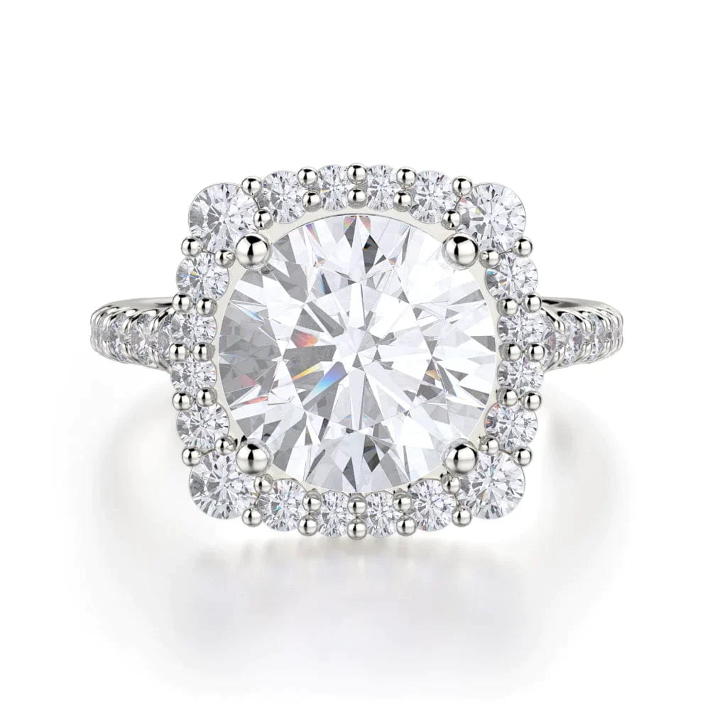MICHAEL M Engagement Rings 18K White Gold Europa R698-2 R698-2WG