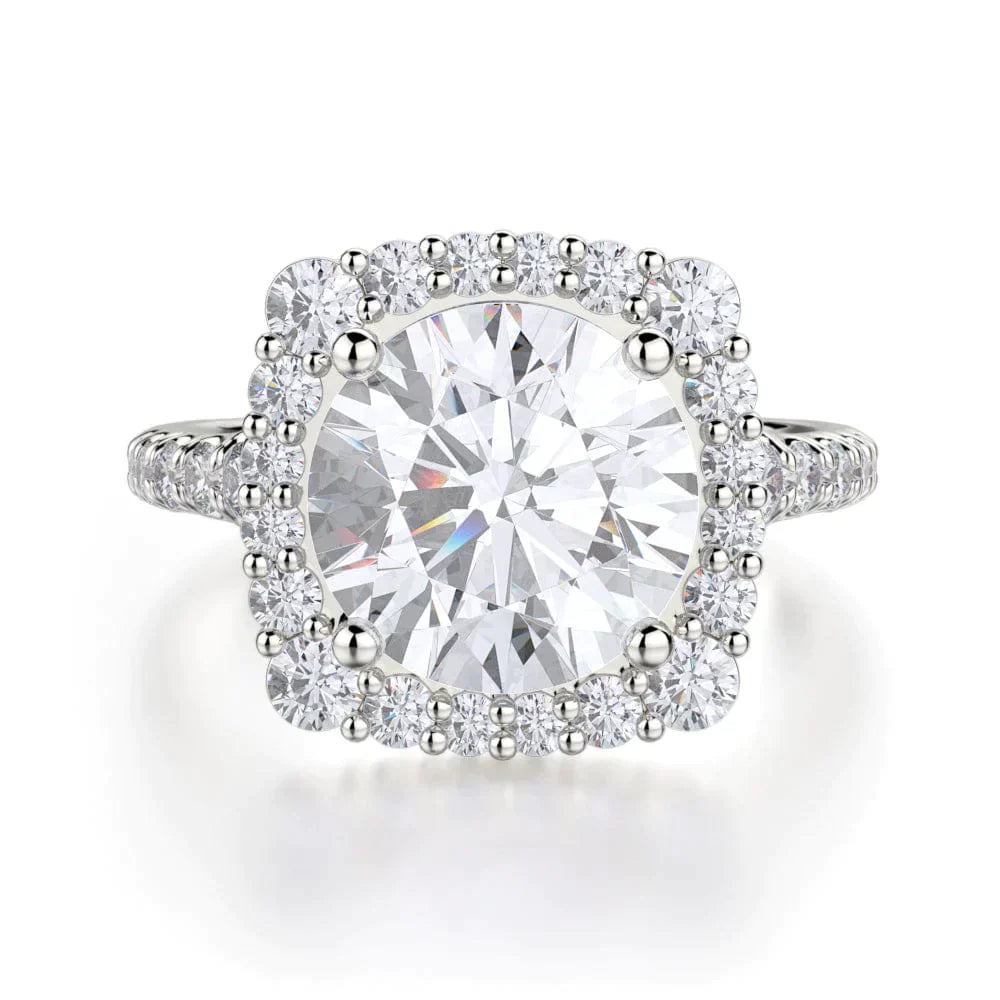 MICHAEL M Engagement Rings 18K White Gold Europa R698-2 R698-2WG