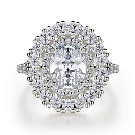 MICHAEL M Engagement Rings 18K White Gold Europa R718-2 R718-2WG