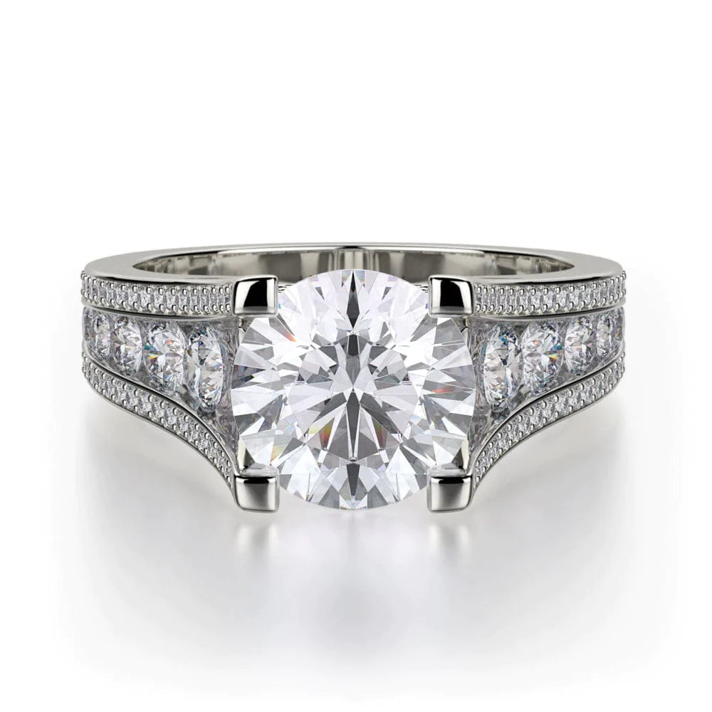 MICHAEL M Engagement Rings 18K White Gold Loud R735-2 R735-2WG