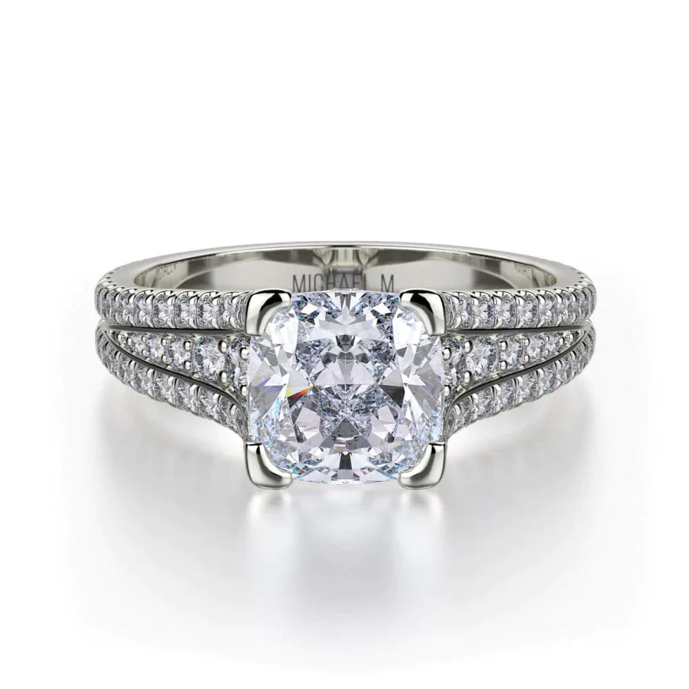 MICHAEL M Engagement Rings 18K White Gold Loud R744-2 R744-2WG