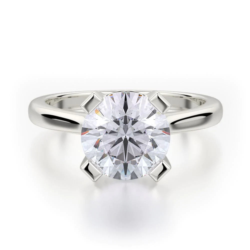 Michael M Solitaire Round Engagement Ring