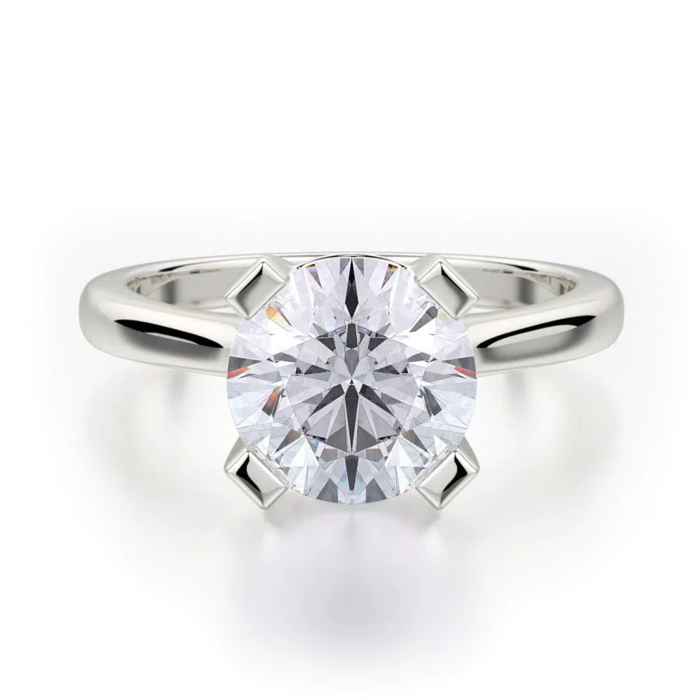 Michael M Solitaire Round Engagement Ring
