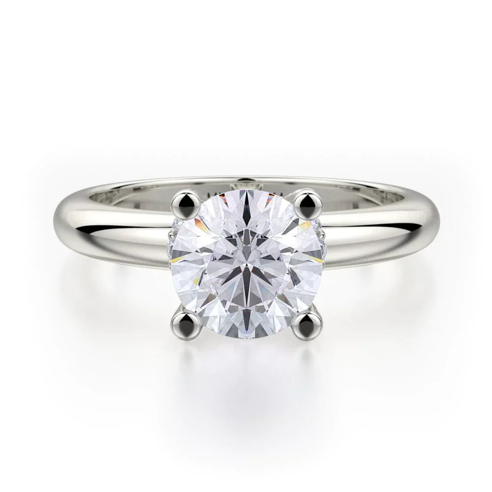 Michael M Solitaire Round Engagement Ring