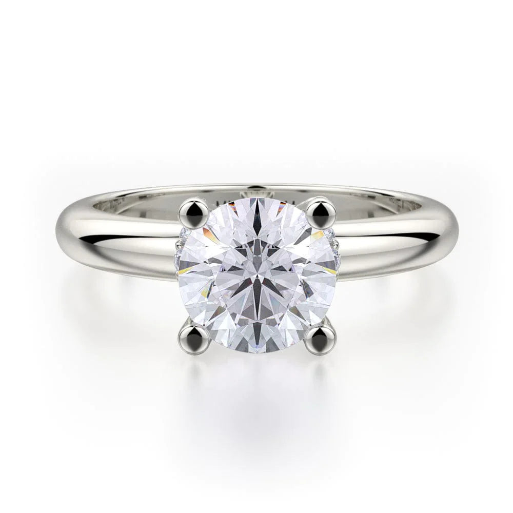 Michael M Solitaire Round Engagement Ring