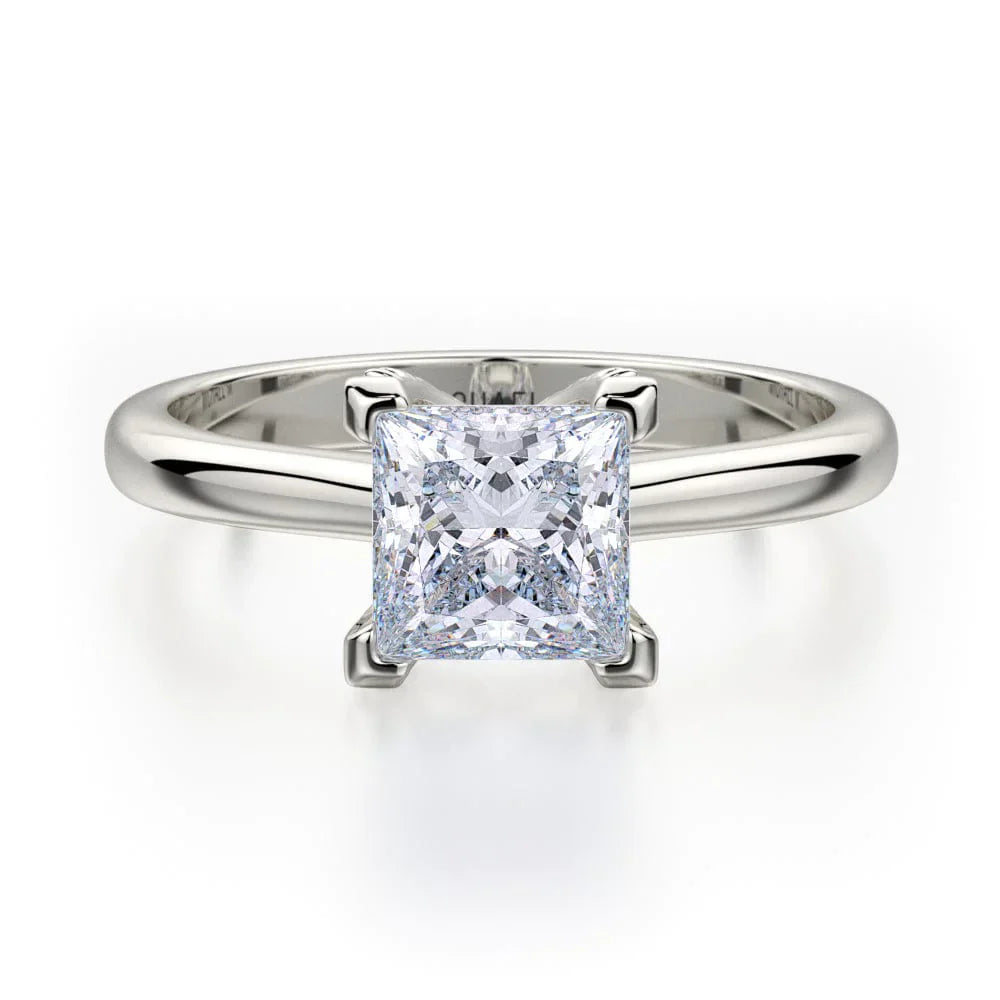 Michael M Solitaire Princess Engagement Ring