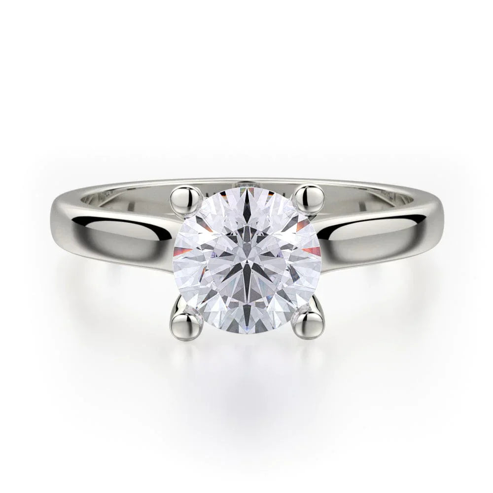 Michael M Solitaire Round Engagement Ring