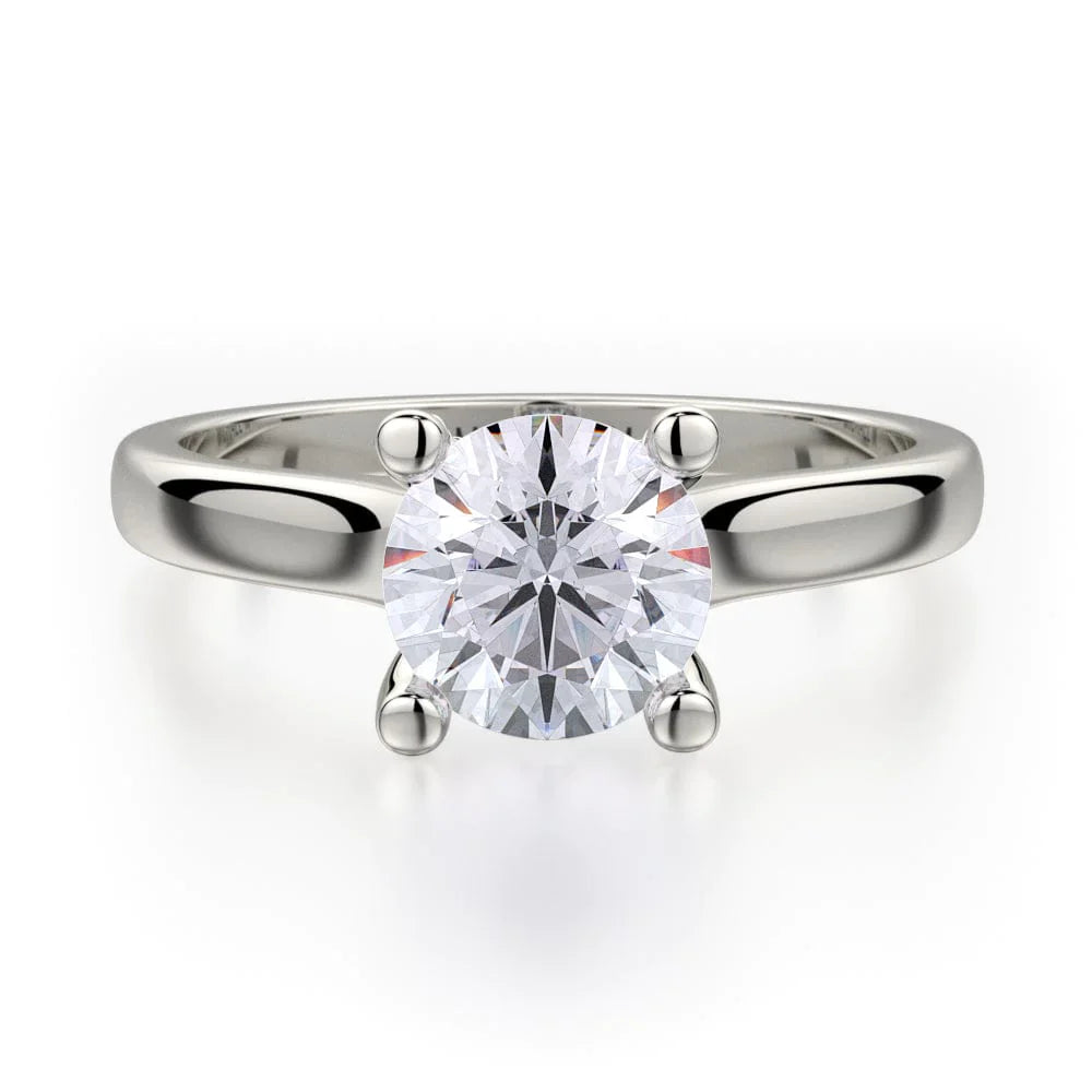 Michael M Solitaire Round Engagement Ring