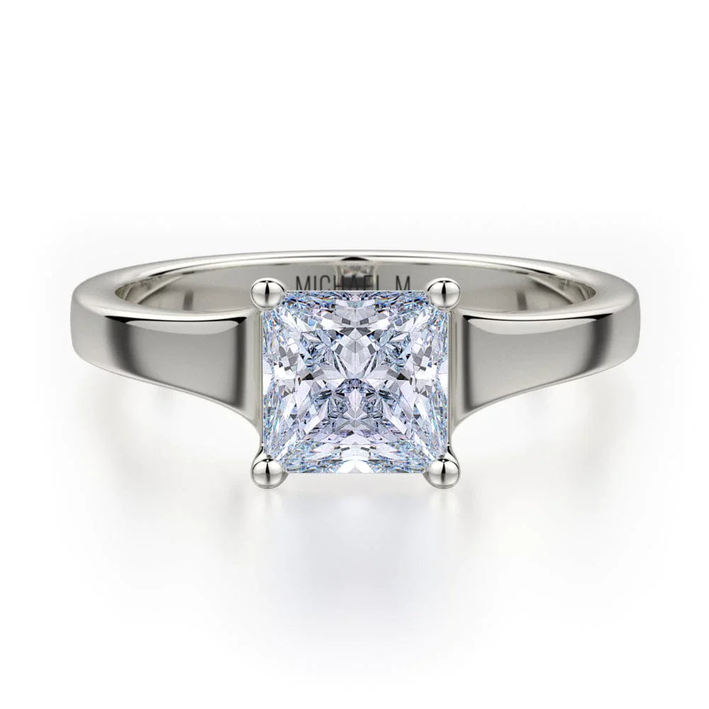 Michael M Pavé Princess Engagement Ring