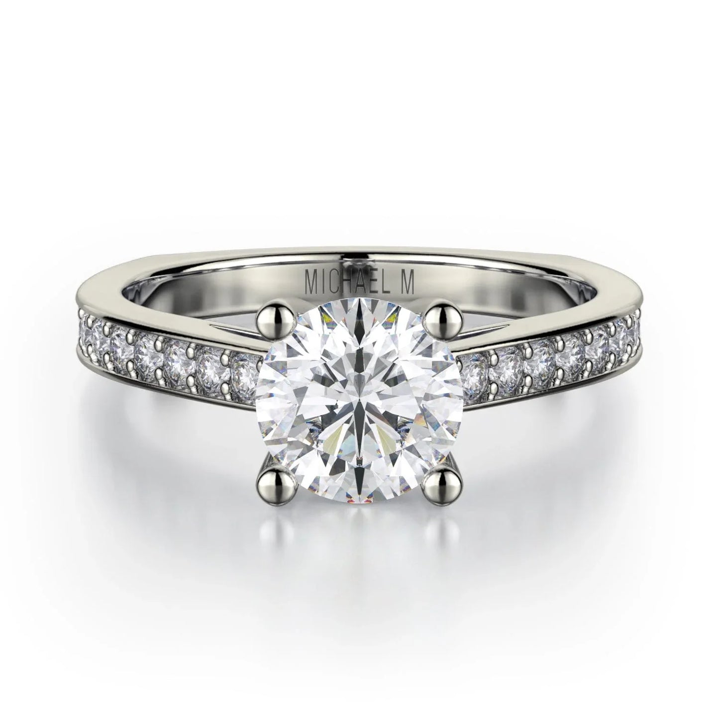 Michael M Round Engagement Ring