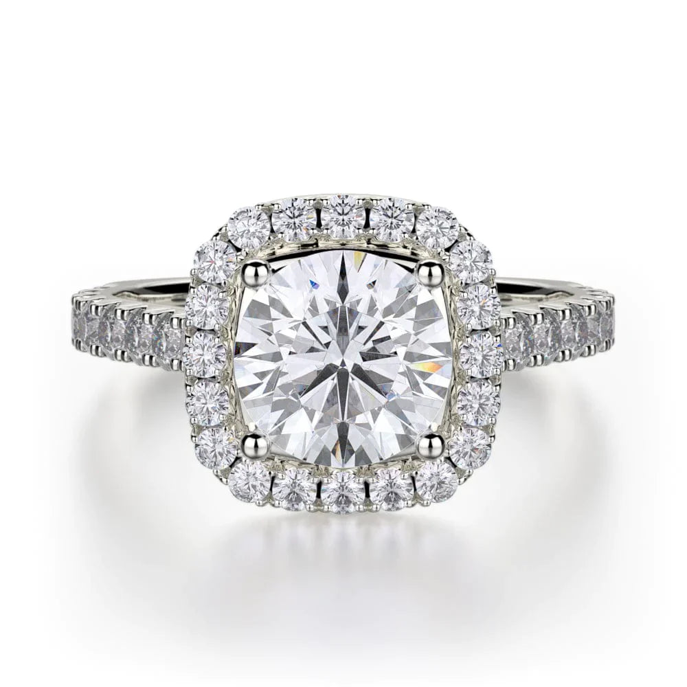 MICHAEL M Engagement Rings 18K White Gold Monaco R615-2 R615-2WG