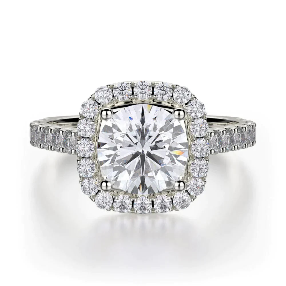 MICHAEL M Engagement Rings 18K White Gold Monaco R615-2 R615-2WG