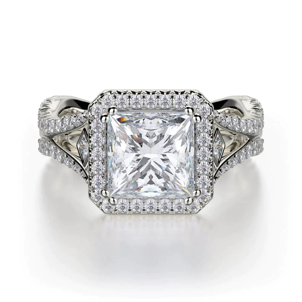 MICHAEL M Engagement Rings 18K White Gold Monaco R635-2 R635-2WG