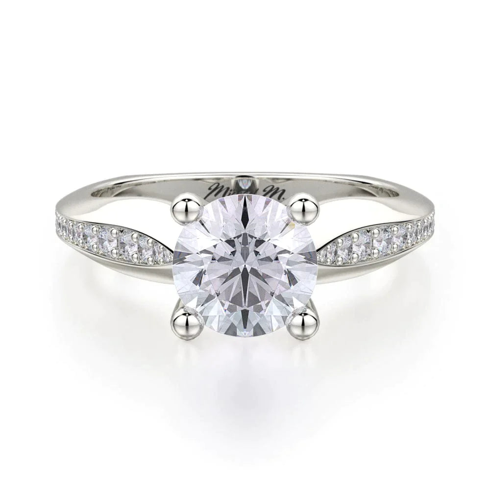 MICHAEL M Engagement Rings 18K White Gold Monaco R651-1 R651-1WG