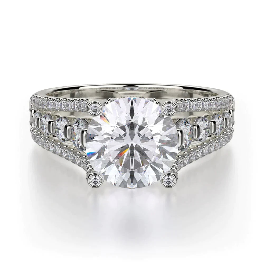 MICHAEL M Engagement Rings 18K White Gold Stella R306S-1.5 R306S-1.5WG