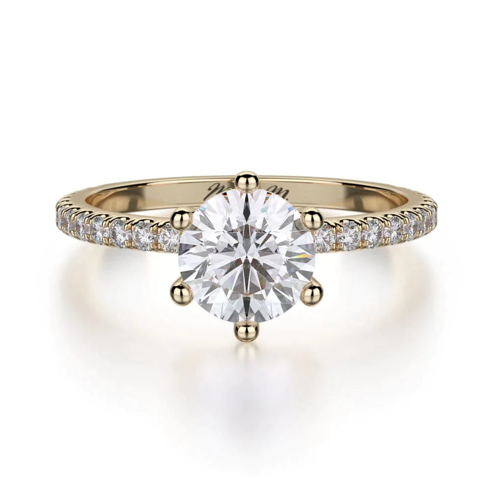 MICHAEL M Engagement Rings 18K Yellow Gold Crown R713-1 R713-1YG