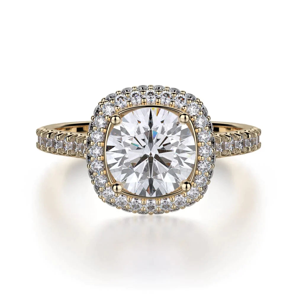 MICHAEL M Engagement Rings 18K Yellow Gold Defined R737-2 R737-2YG