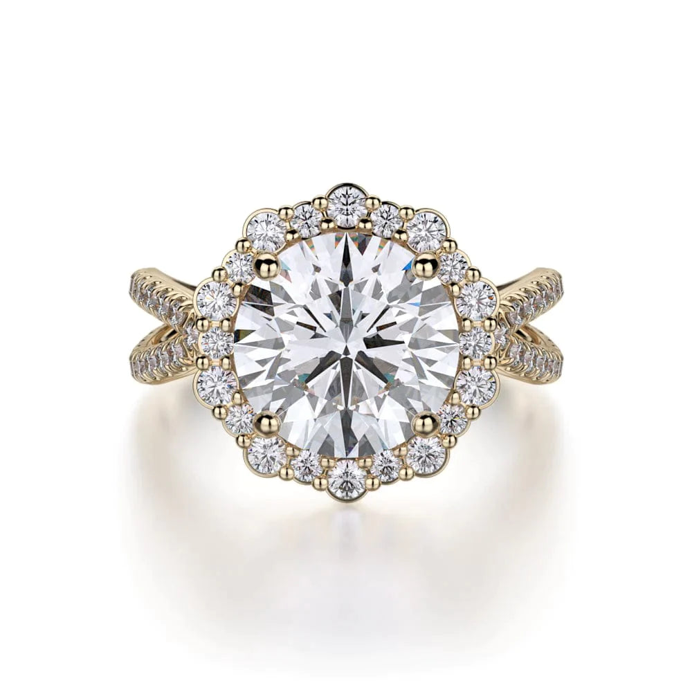 MICHAEL M Engagement Rings 18K Yellow Gold Defined R740-2 R740-2YG