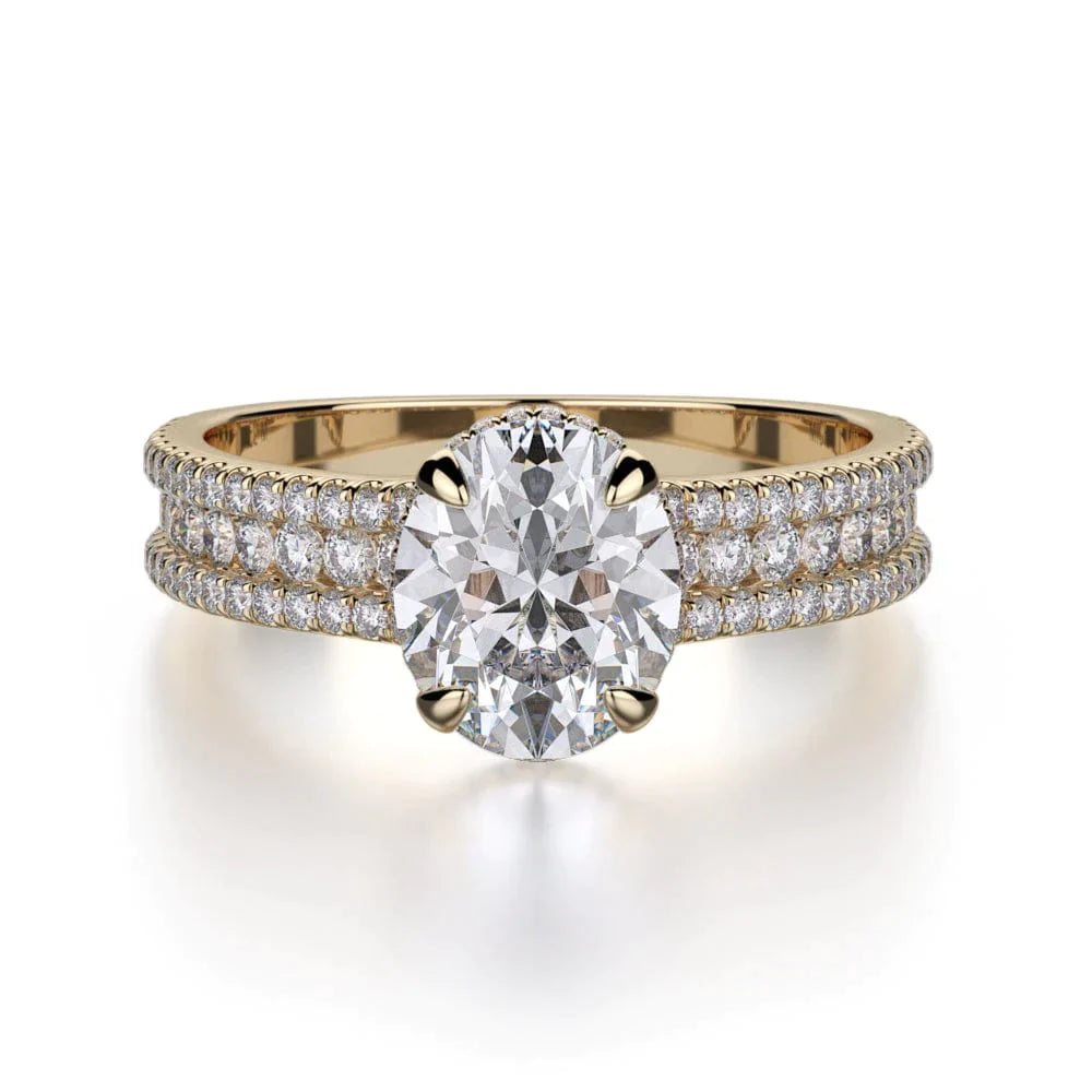 MICHAEL M Engagement Rings 18K Yellow Gold Europa R717-2 R717-2YG