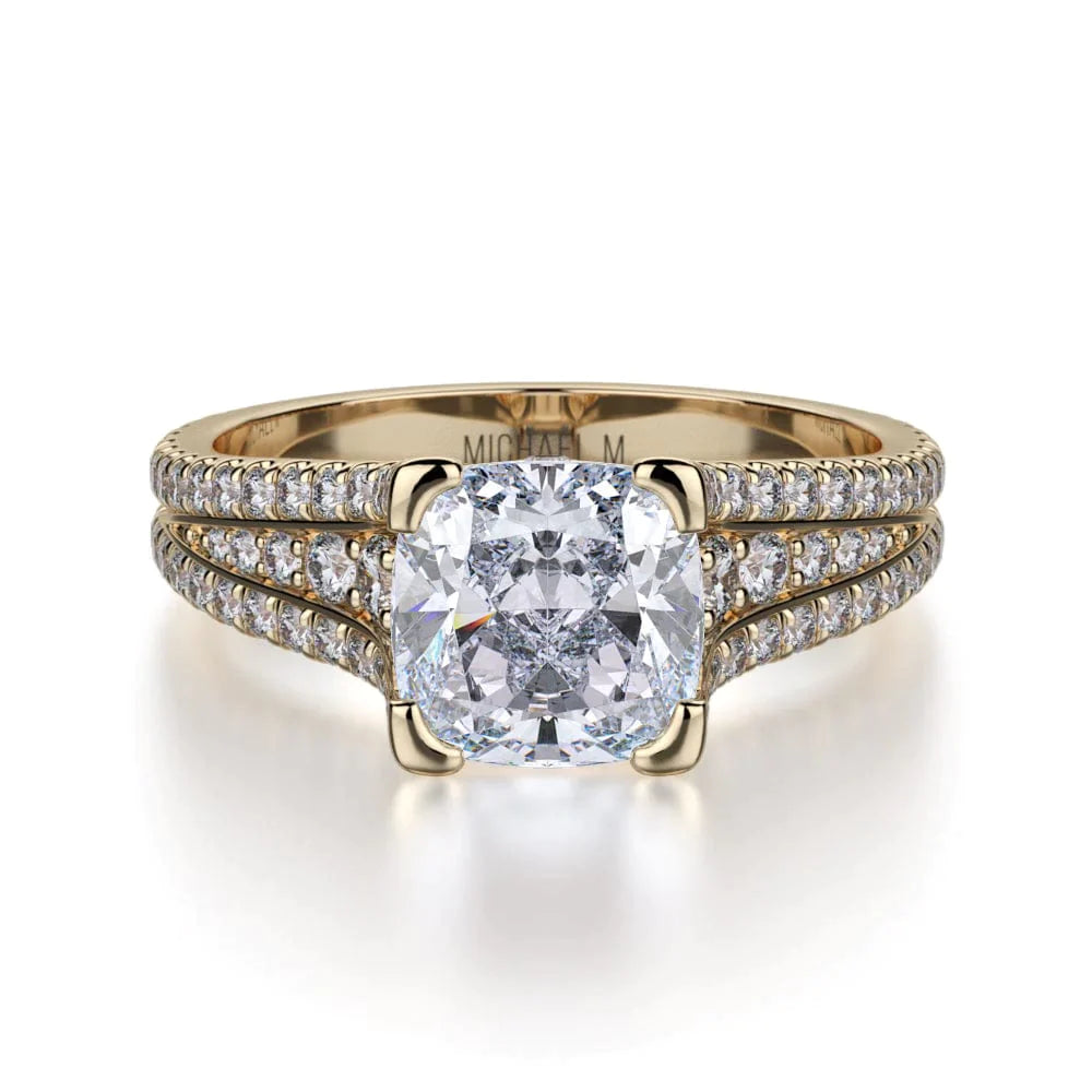 MICHAEL M Engagement Rings 18K Yellow Gold Loud R744-2 R744-2YG