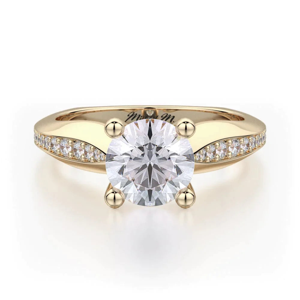 MICHAEL M Engagement Rings 18K Yellow Gold Monaco R651-1 R651-1YG