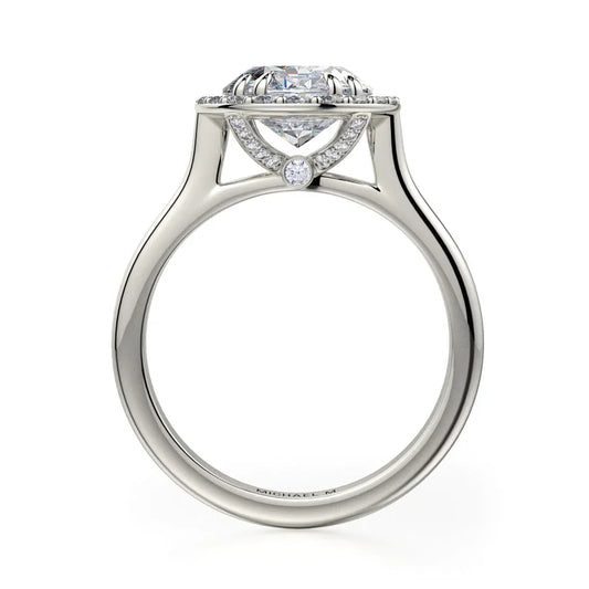 Michael M Bezel Oval Engagement Ring