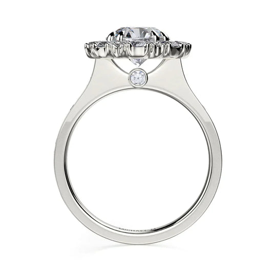 Michael M Prong Round Engagement Ring