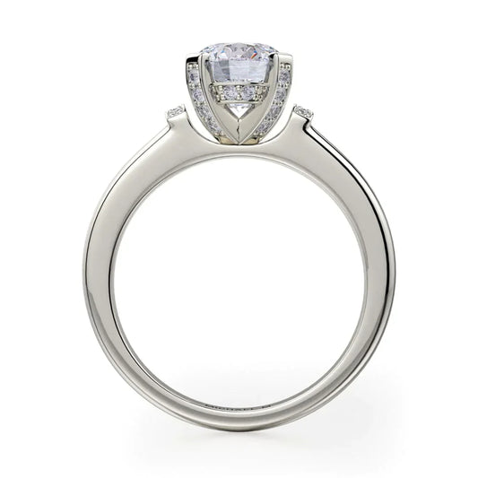 Michael M Solitaire Round Engagement Ring