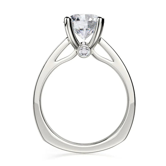 Michael M Bezel Round Engagement Ring