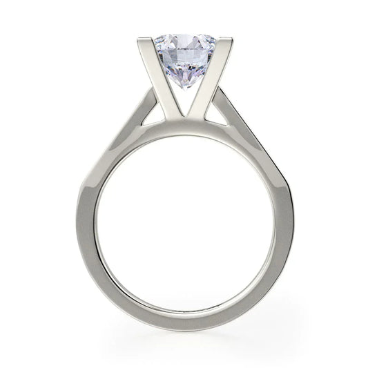 Michael M Pave Round Engagement Ring