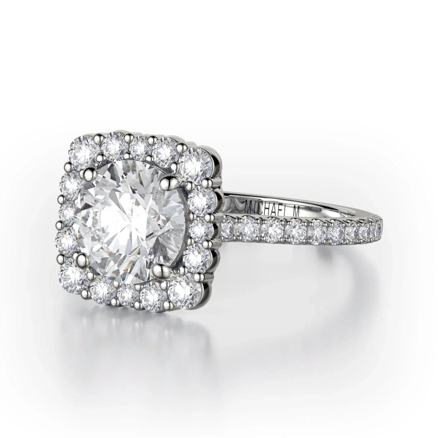 MICHAEL M Engagement Rings Platinum Defined R784-2 R784-2PT