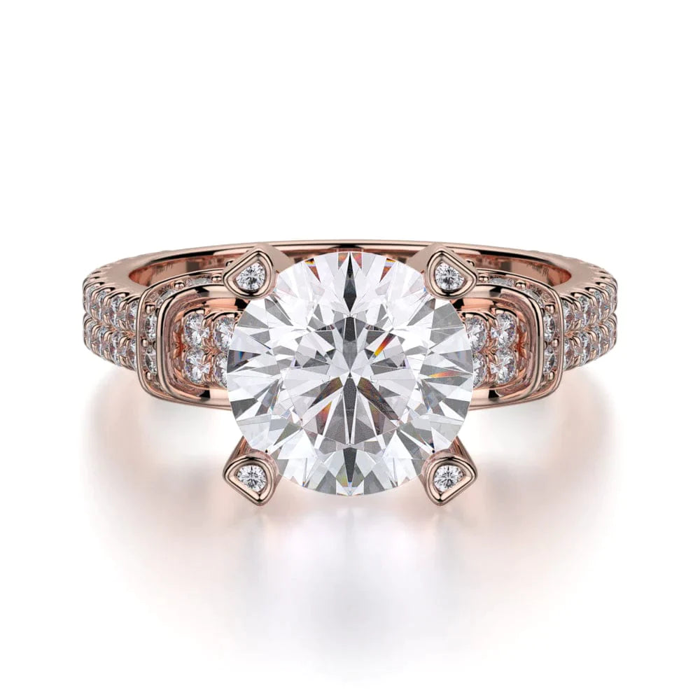 MICHAEL M Engagement Rings Rose Gold Europa R674-2 R674-2RG