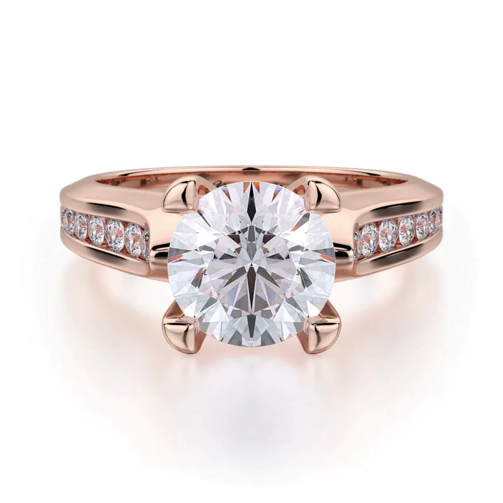 MICHAEL M Engagement Rings Rose Gold Strada R684-1.5 R684-1.5RG