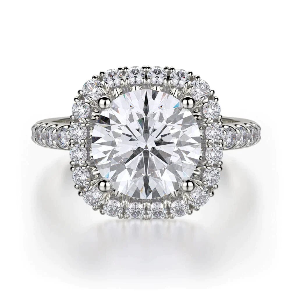MICHAEL M Engagement Rings White Gold Europa R660-2 R660-2WG