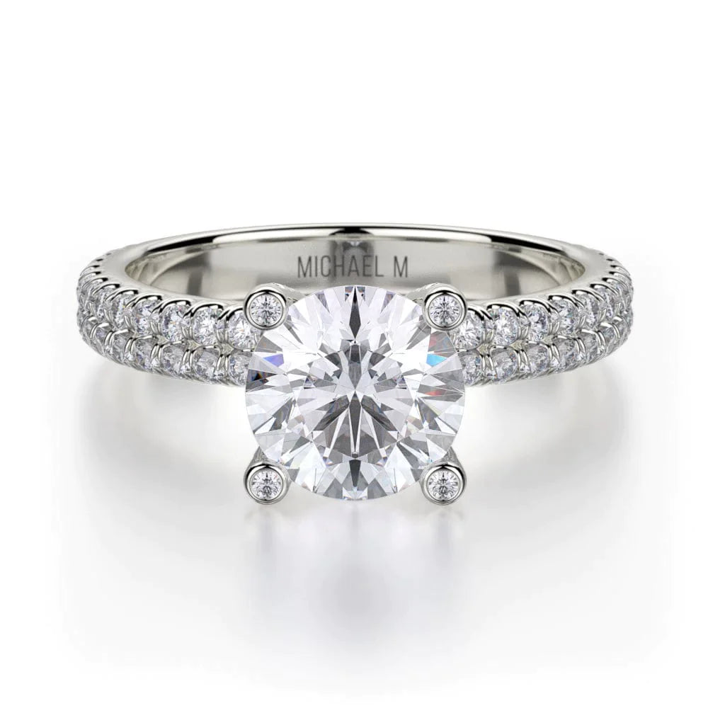 MICHAEL M Engagement Rings White Gold Europa R676-1 R676-1WG