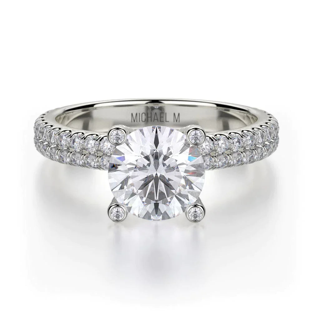MICHAEL M Engagement Rings White Gold Europa R676-1 R676-1WG